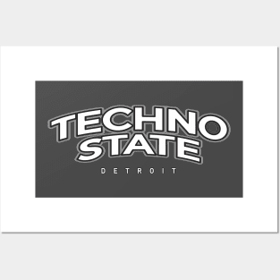 Detroit: Techno State - White Posters and Art